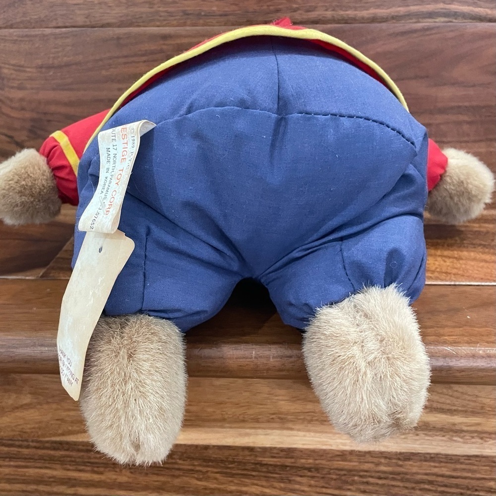 Vintage 1989 Prestige Toy Corp Toy Soldier Teddy Bear Plush 12” With Tags. - Picture 4 of 16